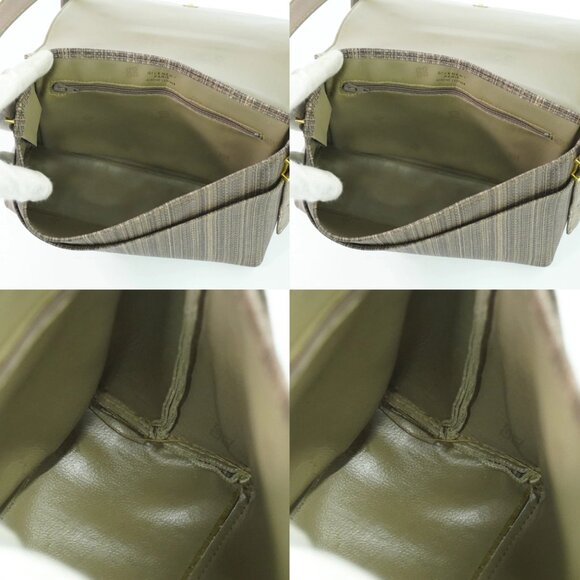 GIVENCHY PVC Shoulder Crossbody Bag Greige Gold - Picture 14 of 14